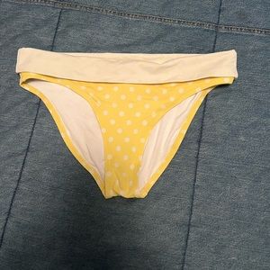 VS yellow polka dot bikini bottoms